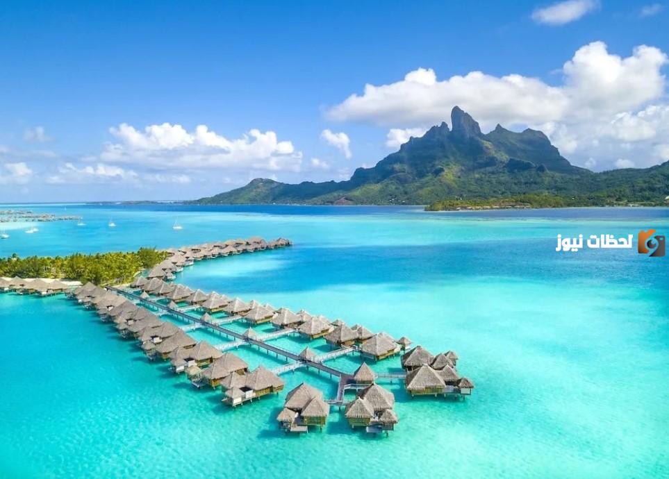 أين توجد جزر بورا بورا بالتحديد على الخريطة؟