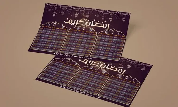 رابط تحميل امساكية رمضان 2024 الشرقية pdf